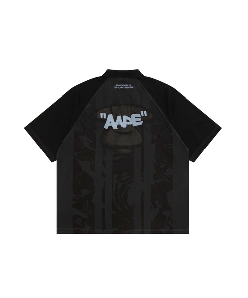 Aape アメリカンフットボールシャツ Lサイズ ブラック AAPE FOOTBALL TEE | AAPE.JP