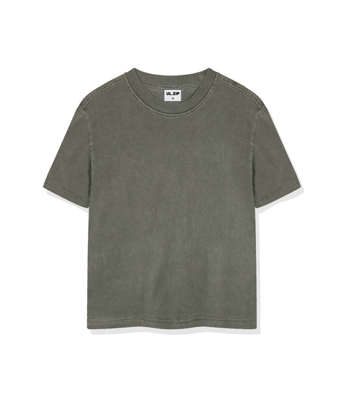 ULIFEZIP（ユーライフジー）の「オルピグメントダイング半袖Tシャツ5カラー[ULZF_1001]（Tシャツ/カットソー・メンズ・グレー/ベージュ/スカイブルー/チャコール/グリーン・SMALL/MEDIUM/LARGE/X-LARGE）」の2枚目の写真