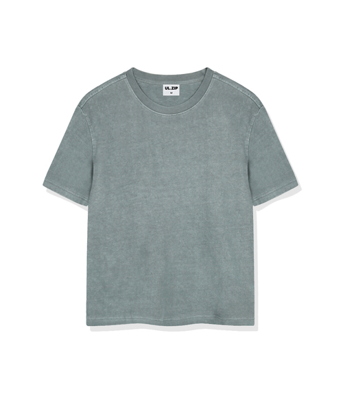 ULIFEZIP（ユーライフジー）の「オルピグメントダイング半袖Tシャツ5カラー[ULZF_1001]（Tシャツ/カットソー・メンズ・グレー/ベージュ/スカイブルー/チャコール/グリーン・SMALL/MEDIUM/LARGE/X-LARGE）」の5枚目の写真