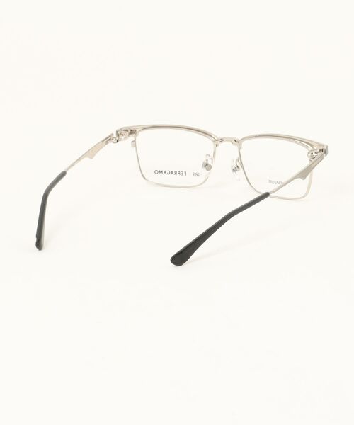 FERRAGAMO(フェラガモ)の「【FERRAGAMO/フェラガモ】 999.9 フォーナインズ コラボ スクエア メガネ SF9010 413(メガネ・メンズ・シルバー・FREE)」の3枚目の写真