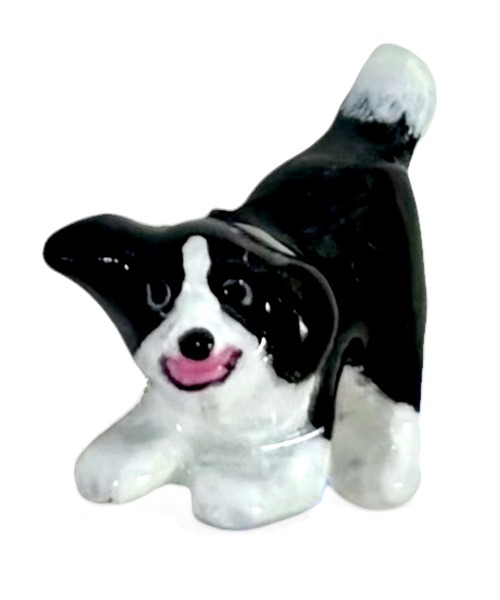 gargle(ガーグル)の「gargle ガーグル:アニマルシリーズ ボーダーコリー 犬 ドック ピアス(ピアス(両耳用)・レディース・ブラック×ホワイト・FREE)」の2枚目の写真