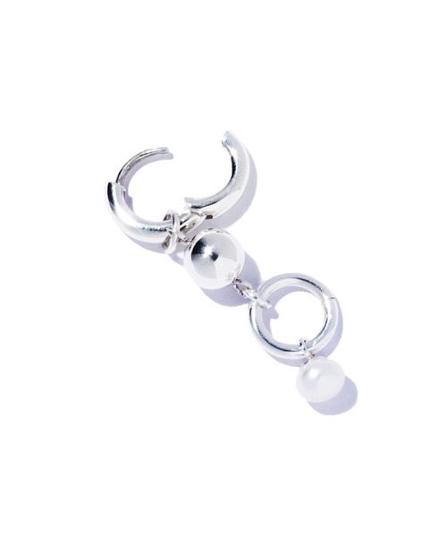 quip queint（クイップクエイント）の「【quip queint】satellite pierce/サテライト ピアス シルバー 淡水パール（ピアス（両耳用）・レディース・シルバー・FREE）」の5枚目の写真