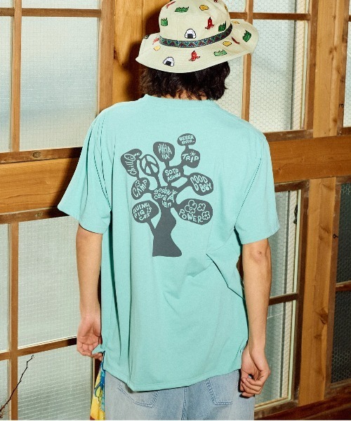go slow caravan(ゴースローキャラバン)の「Drymix TREE TEE(Tシャツ/カットソー・メンズ・ミント/アイボリー・X-LARGE/LARGE/MEDIUM)」の1枚目の写真