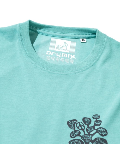 go slow caravan(ゴースローキャラバン)の「Drymix TREE TEE(Tシャツ/カットソー・メンズ・ミント/アイボリー・X-LARGE/LARGE/MEDIUM)」の3枚目の写真