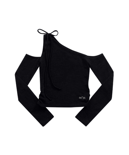 ASON（アズオン）の「MUSE CUT-OUT TEE / BLACK（Tシャツ/カットソー・レディース・その他・FREE）」の9枚目の写真