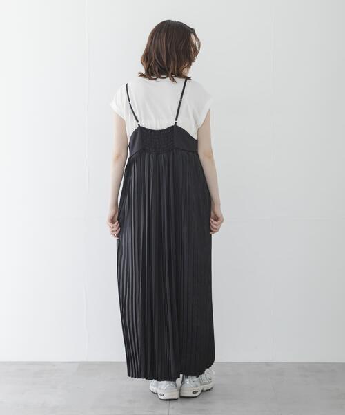 URBAN RESEARCH Sonny Label(アーバンリサーチサニーレーベル)の「『WEB限定』Tシャツ×プリーツキャミワンピース SET(ワンピース・レディース・グレー/ブラック・FREE)」の9枚目の写真