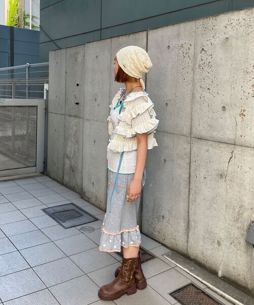 HELLO.SANFRANCISCO(ハローサンフランシスコ)の「【HELLO.SANFRANCISCO/ハローサンフランシスコ】アソート柄カップ付キャミ(キャミソール・レディース・グリーン/ピンク/イエロー・ONE SIZE)」の8枚目の写真
