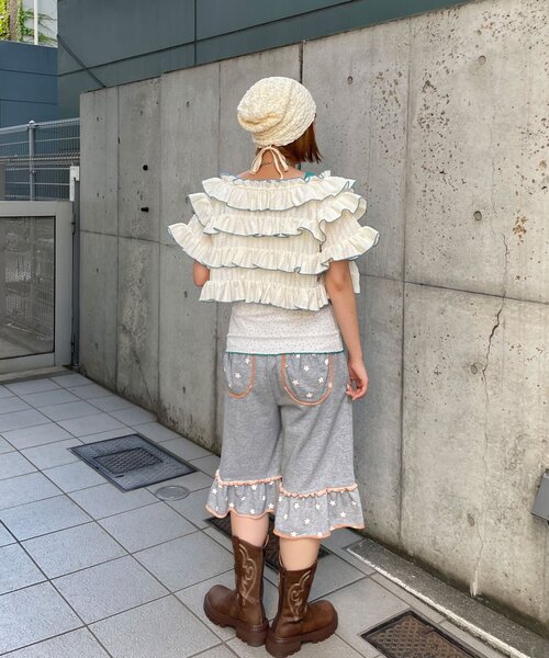 HELLO.SANFRANCISCO(ハローサンフランシスコ)の「【HELLO.SANFRANCISCO/ハローサンフランシスコ】アソート柄カップ付キャミ(キャミソール・レディース・グリーン/ピンク/イエロー・ONE SIZE)」の9枚目の写真