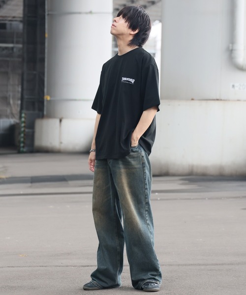 THRASHER(スラッシャー)の「【THRASHER/スラッシャー】3Dファブリック バックプリント ロゴTシャツ(Tシャツ/カットソー・メンズ・ホワイト系1/ブラック系1/ホワイト系2/ブラック系2・L/M/LL)」の6枚目の写真