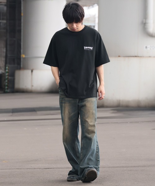 THRASHER(スラッシャー)の「【THRASHER/スラッシャー】3Dファブリック バックプリント ロゴTシャツ(Tシャツ/カットソー・メンズ・ホワイト系1/ブラック系1/ホワイト系2/ブラック系2・L/M/LL)」の7枚目の写真