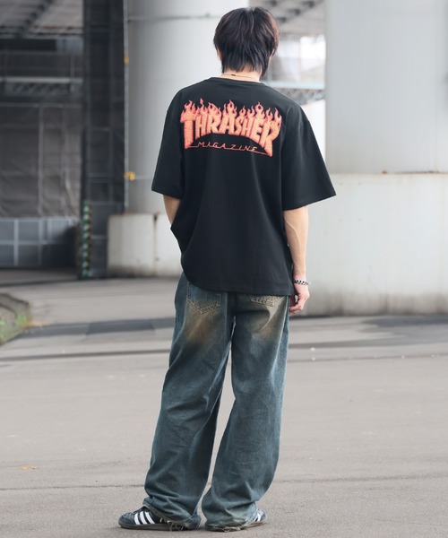 THRASHER(スラッシャー)の「【THRASHER/スラッシャー】3Dファブリック バックプリント ロゴTシャツ(Tシャツ/カットソー・メンズ・ホワイト系1/ブラック系1/ホワイト系2/ブラック系2・L/M/LL)」の8枚目の写真