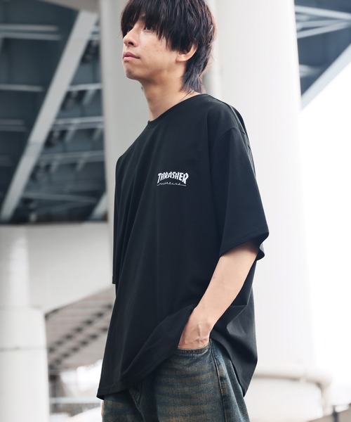 THRASHER(スラッシャー)の「【THRASHER/スラッシャー】3Dファブリック バックプリント ロゴTシャツ(Tシャツ/カットソー・メンズ・ホワイト系1/ブラック系1/ホワイト系2/ブラック系2・L/M/LL)」の5枚目の写真