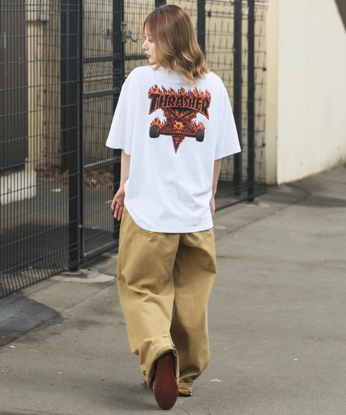 THRASHER(スラッシャー)の「【THRASHER/スラッシャー】3Dファブリック バックプリント ロゴTシャツ(Tシャツ/カットソー・メンズ・ホワイト系1/ブラック系1/ホワイト系2/ブラック系2・L/M/LL)」の15枚目の写真