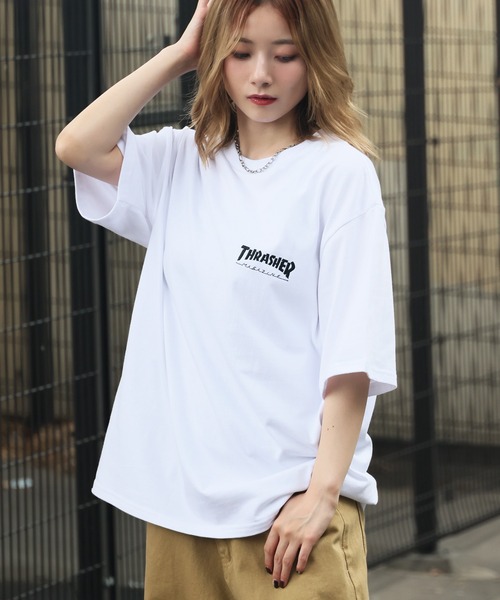 THRASHER(スラッシャー)の「【THRASHER/スラッシャー】3Dファブリック バックプリント ロゴTシャツ(Tシャツ/カットソー・メンズ・ホワイト系1/ブラック系1/ホワイト系2/ブラック系2・L/M/LL)」の14枚目の写真