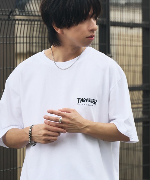THRASHER(スラッシャー)の「【THRASHER/スラッシャー】3Dファブリック バックプリント ロゴTシャツ(Tシャツ/カットソー・メンズ・ホワイト系1/ブラック系1/ホワイト系2/ブラック系2・L/M/LL)」の20枚目の写真