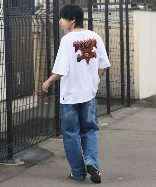 THRASHER(スラッシャー)の「【THRASHER/スラッシャー】3Dファブリック バックプリント ロゴTシャツ(Tシャツ/カットソー・メンズ・ホワイト系1/ブラック系1/ホワイト系2/ブラック系2・L/M/LL)」の22枚目の写真