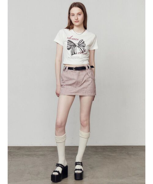 EMODA(エモダ)の「リボンウェッジサンダル(サンダル・レディース・ブラック/アイボリー・MEDIUM/SMALL/LARGE)」の4枚目の写真