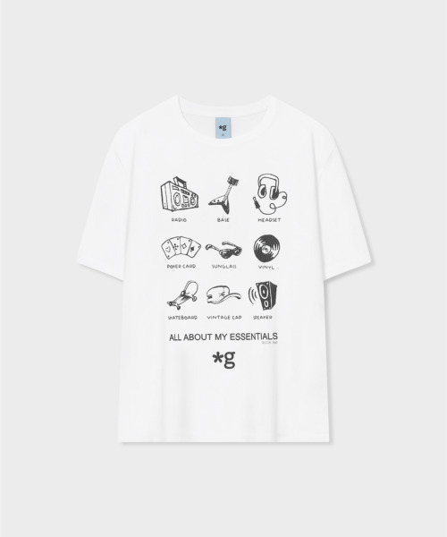 GRUNDEN(グルンデン)の「‘MY ESSENTIAL’ T-SHIRT (WHITE)_G26BUJTS02(Tシャツ/カットソー・レディース・その他・1/2/3/4)」の1枚目の写真
