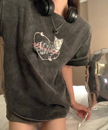 ヴィンテージライクキャットTシャツ