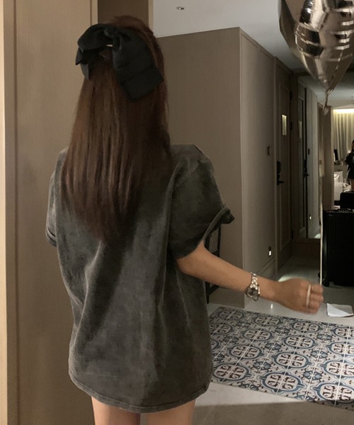 Kuroba(クロバ)の「ヴィンテージライクキャットTシャツ(Tシャツ/カットソー・レディース・チャコールグレー・L/M)」の7枚目の写真