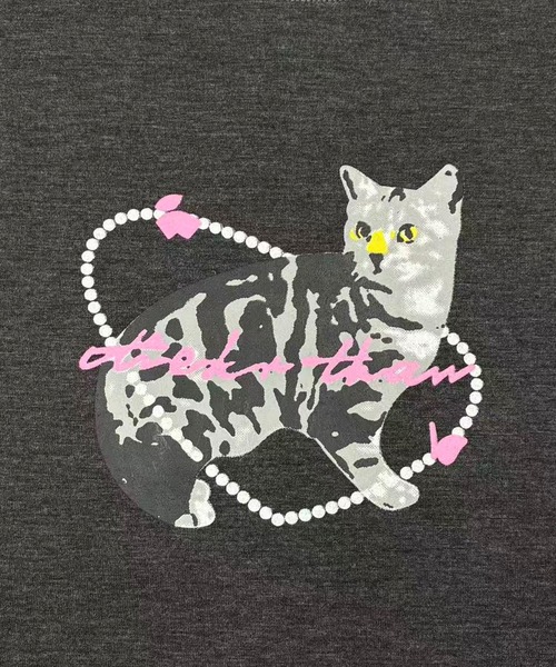 Kuroba(クロバ)の「ヴィンテージライクキャットTシャツ(Tシャツ/カットソー・レディース・チャコールグレー・L/M)」の10枚目の写真