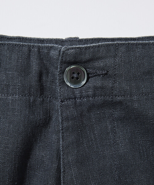 FREAK'S STORE(フリークスストア)の「LINEN COTTON EASY CARGO PANTS/リネンコットン イージーカーゴパンツ【セットアップ対応】(カーゴパンツ・メンズ・ネイビー/チャコールグレー/ブラウン・MEDIUM/LARGE)」の8枚目の写真