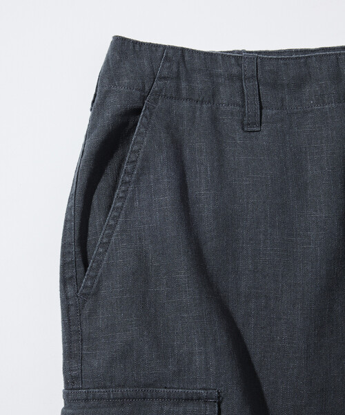 FREAK'S STORE(フリークスストア)の「LINEN COTTON EASY CARGO PANTS/リネンコットン イージーカーゴパンツ【セットアップ対応】(カーゴパンツ・メンズ・ネイビー/チャコールグレー/ブラウン・MEDIUM/LARGE)」の16枚目の写真
