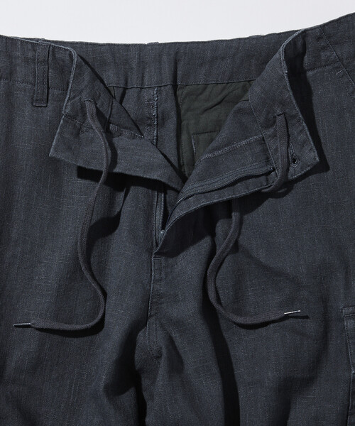 FREAK'S STORE(フリークスストア)の「LINEN COTTON EASY CARGO PANTS/リネンコットン イージーカーゴパンツ【セットアップ対応】(カーゴパンツ・メンズ・ネイビー/チャコールグレー/ブラウン・MEDIUM/LARGE)」の13枚目の写真