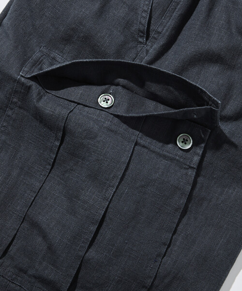 FREAK'S STORE(フリークスストア)の「LINEN COTTON EASY CARGO PANTS/リネンコットン イージーカーゴパンツ【セットアップ対応】(カーゴパンツ・メンズ・ネイビー/チャコールグレー/ブラウン・MEDIUM/LARGE)」の11枚目の写真