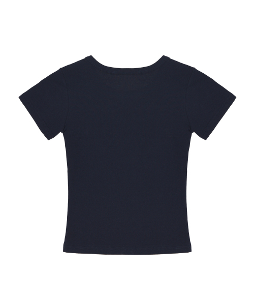NICK&NICOLE(ニックアンドニコール)の「ESSENTIAL SLIM HALF TOP_NAVY(Tシャツ/カットソー・レディース・その他・FREE)」の2枚目の写真