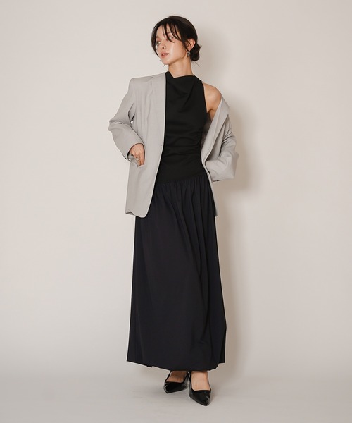 KINO THE KEI(キノザケイ)の「ホルター バルーンヘム ワンピース KINO THE KEI(ワンピース・レディース・ブラック・M/S)」の20枚目の写真