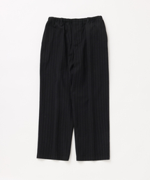 【FOLL / フォル】wool silk stripe relax pants