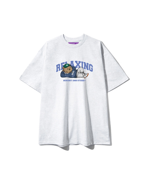 NUHABIT(ニューハビット)の「リラックシングオーバーサイズ半袖 (GOS2-5NH1364)(Tシャツ/カットソー・メンズ・ホワイト/ライトグレー/ブラック/ネイビー・MEDIUM/LARGE/X-LARGE)」の3枚目の写真
