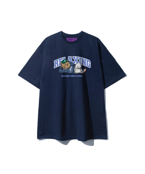 NUHABIT(ニューハビット)の「リラックシングオーバーサイズ半袖 (GOS2-5NH1364)(Tシャツ/カットソー・メンズ・ホワイト/ライトグレー/ブラック/ネイビー・MEDIUM/LARGE/X-LARGE)」の7枚目の写真