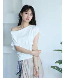 fifth | ドレープラインギャザーTシャツ(Tシャツ/カットソー)