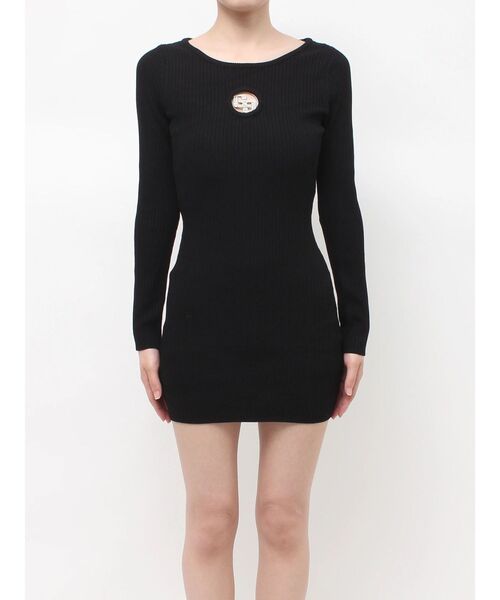 GYDA(ジェイダ)の「GG bijou MOLD long sleeveニットワンピース(ワンピース・レディース・ブラック/グレー・FREE)」の20枚目の写真