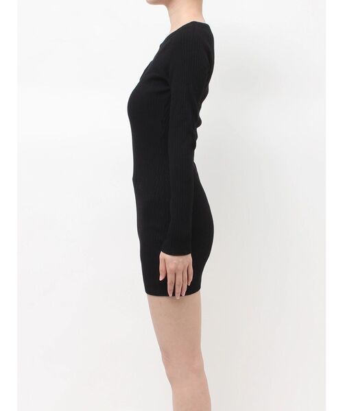GYDA(ジェイダ)の「GG bijou MOLD long sleeveニットワンピース(ワンピース・レディース・ブラック/グレー・FREE)」の21枚目の写真