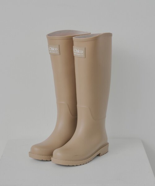Chico（チコ）の「フロントロゴレインブーツ（ブーツ・レディース・ブラック/ベージュ・MEDIUM/LARGE/SMALL）」の8枚目の写真