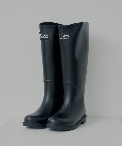 Chico（チコ）の「フロントロゴレインブーツ（ブーツ・レディース・ブラック/ベージュ・MEDIUM/LARGE/SMALL）」の9枚目の写真