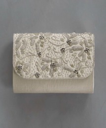 ビーズ刺繍ボタニカル2WAYパーティーバッグ 結婚式 パーティー お呼ばれ オケージョン