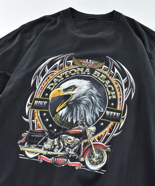 LABORATORY R(ラボラトリーアール)の「【USED】Y2K “Daytona Beach Bike 2003” バイク Tシャツ(Tシャツ/カットソー・メンズ・ブラック・LARGE)」の4枚目の写真