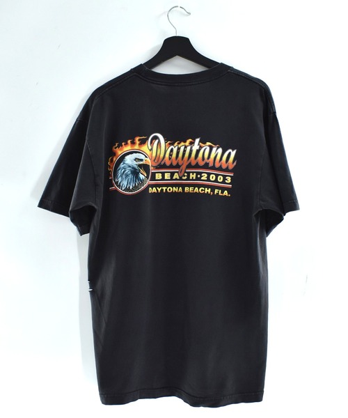 LABORATORY R(ラボラトリーアール)の「【USED】Y2K “Daytona Beach Bike 2003” バイク Tシャツ(Tシャツ/カットソー・メンズ・ブラック・LARGE)」の3枚目の写真