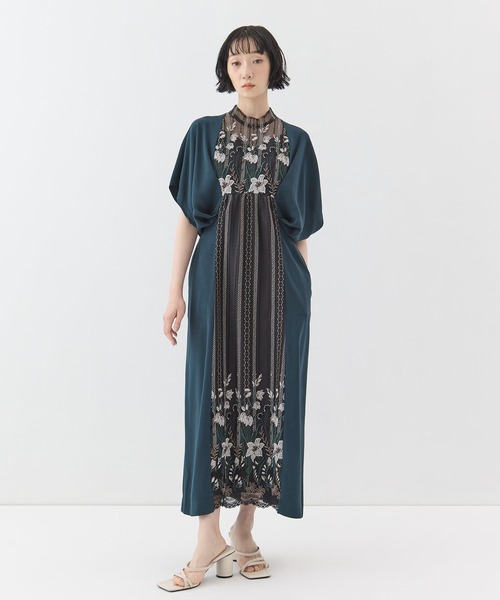 MURRAL(ミューラル)の「【MURRAL/ミューラル】Classic lace dress/クラシックレースドレス(ドレス・レディース・ブラック/グリーン・1/0)」の9枚目の写真