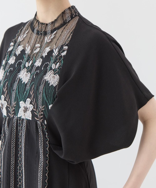 MURRAL(ミューラル)の「【MURRAL/ミューラル】Classic lace dress/クラシックレースドレス(ドレス・レディース・ブラック/グリーン・1/0)」の18枚目の写真