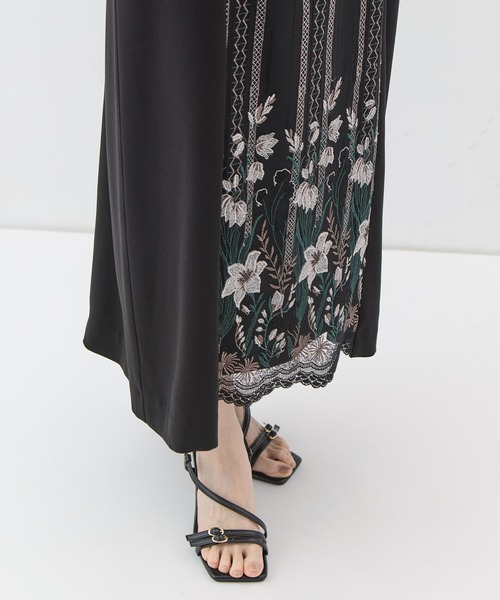 MURRAL(ミューラル)の「【MURRAL/ミューラル】Classic lace dress/クラシックレースドレス(ドレス・レディース・ブラック/グリーン・1/0)」の3枚目の写真