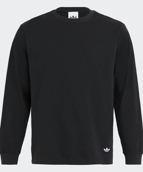 adidas(アディダス)の「メイドフォーユー 長袖Tシャツ / ロンT / アディダスオリジナルス adidas Originals(Tシャツ/カットソー・メンズ・ブラック・3XL/XX-SMALL/XX-LARGE/LARGE/X-LARGE/SMALL/MEDIUM/X-SMALL)」の1枚目の写真