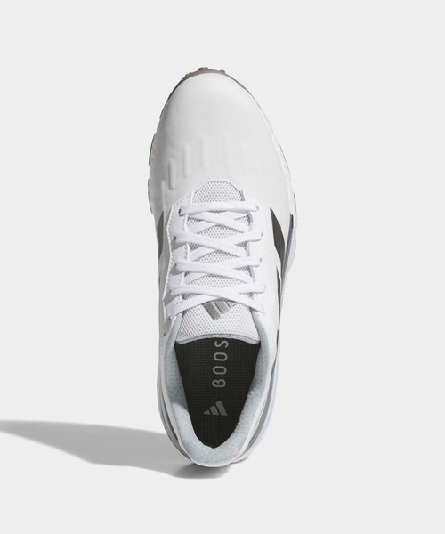 adidas(アディダス)の「コードカオス 27 スパイクレス ゴルフ / CODECHAOS 27 SPIKELESS GOLF【adidas Golf/アディダスゴルフ】(スニーカー・メンズ・ホワイト×シルバー・24.5cm/25.5cm/26.5cm/27.5cm/28.5cm/25.0cm/26.0cm/27.0cm/28.0cm/29.0cm)」の2枚目の写真