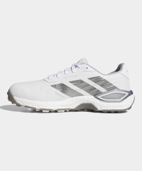 adidas(アディダス)の「コードカオス 27 スパイクレス ゴルフ / CODECHAOS 27 SPIKELESS GOLF【adidas Golf/アディダスゴルフ】(スニーカー・メンズ・ホワイト×シルバー・24.5cm/25.5cm/26.5cm/27.5cm/28.5cm/25.0cm/26.0cm/27.0cm/28.0cm/29.0cm)」の6枚目の写真