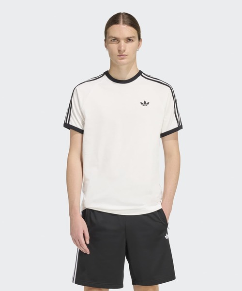 adidas(アディダス)の「スリーストライプス Tシャツ / アディダスオリジナルス adidas Originals(Tシャツ/カットソー・メンズ・ホワイト・LARGE/MEDIUM/SMALL/X-LARGE/X-SMALL/XX-LARGE/XX-SMALL/3XL)」の5枚目の写真