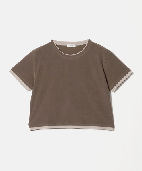 green label relaxing（グリーンレーベルリラクシング）の「パイル カサネ ショートスリーブ Tシャツ（Tシャツ/カットソー・レディース・モカ/ナチュラル/ダークグレー・FREE）」の17枚目の写真